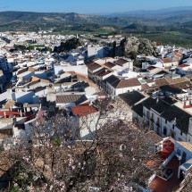 The little town Olvera seen from its castle